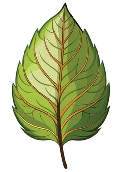 art of Leaf drawing Abstract minimal flat art vector