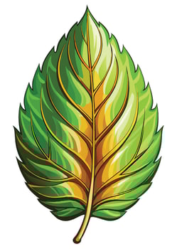 art of Leaf drawing Abstract minimal flat art vector