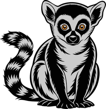 Lemur Graphics Art vector