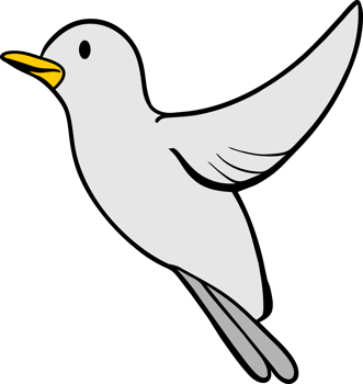 Bird doodle icon png