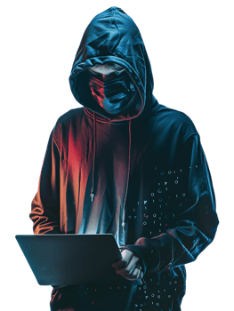 hacker isolated against a transparent background png
