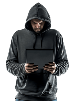 hacker isolated against a transparent background png
