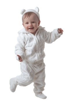 Happy baby, isolated against a transparent background png