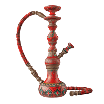 Hookah, isolated against a transparent background png