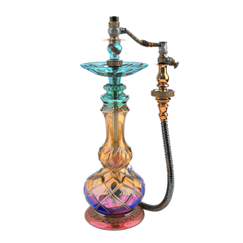 Hookah, isolated against a transparent background png