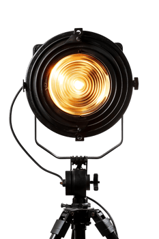 isolated studio spotlight against a transparent background png