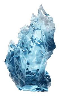 iceberg isolated against a transparent background png