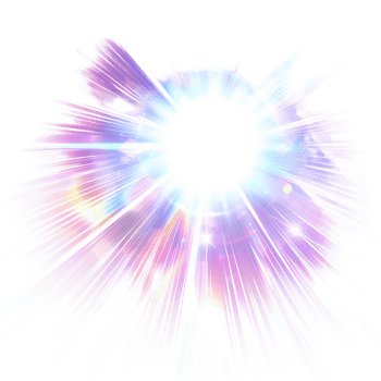 Lens flare star, isolated against a transparent background png