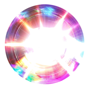 Lens flare star, isolated against a transparent background png