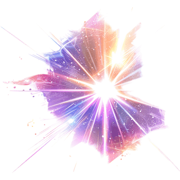 Lens flare star, isolated against a transparent background png