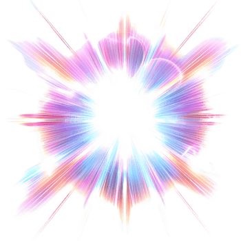 Lens flare star, isolated against a transparent background png