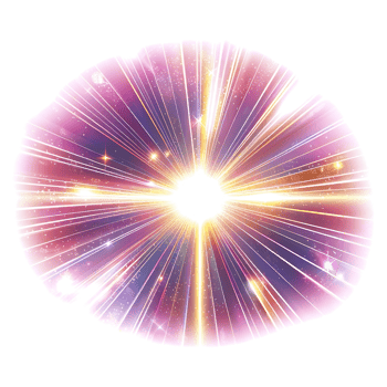 Lens flare star, isolated against a transparent background png