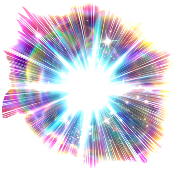 Lens flare star, isolated against a transparent background png