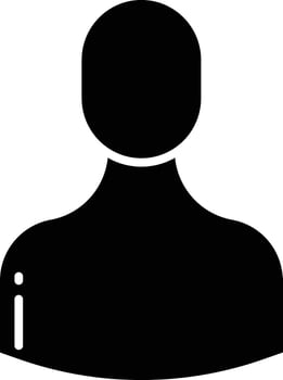 Profile solid glyph illustration vector