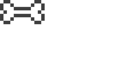 8bit retro game pixel speech bubble balloon with animal bone, icon sticker memo keyword planner text box banner png