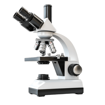 Microscope, isolated against a transparent background png