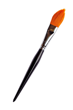 Paintbrush isolated against a transparent background png