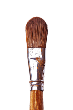 Paintbrush isolated against a transparent background png