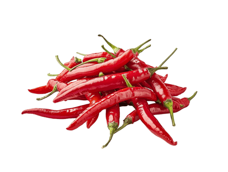 pile of chili peppers isolated against a transparent background png