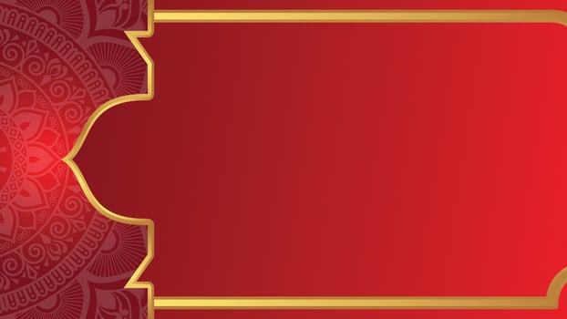 Arabesuqe luxury islamic frame transparent background for islami festival milad un nabi or ramadan kareem vector