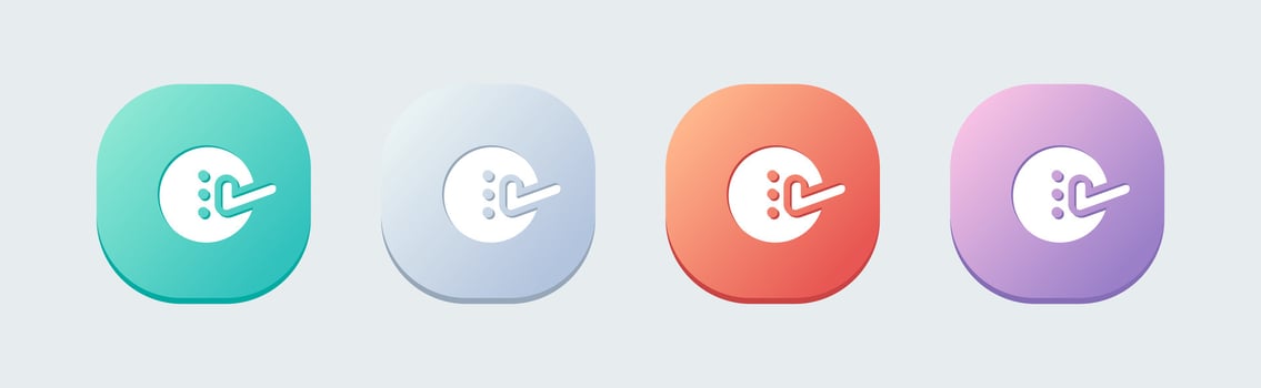 Option solid icon in flat design style. Control signs illustration. vector