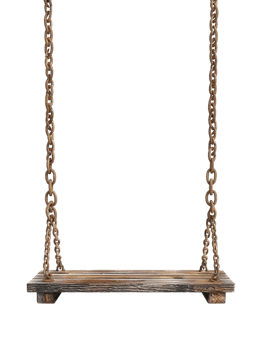 playground swing isolated against a transparent background png