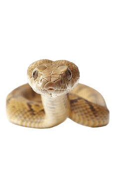 Snake alone against transparent backdrop png