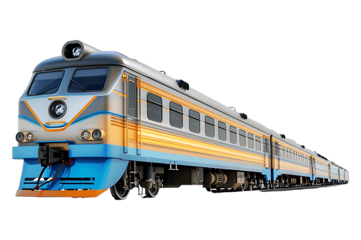 train, set against a transparent background png
