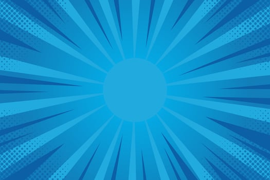 Comic abstract blue background free design vector