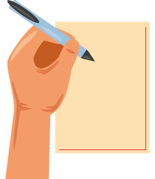 left hand writing holding pen png