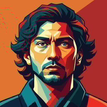 Artwork of Hispanic Man vector