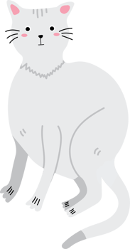 Fluffy Cat Enjoying Calm Moments on Cat Appreciation Day png