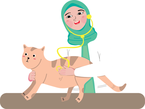 Happy World Veterinary Day with Animal Doctor and Pets png