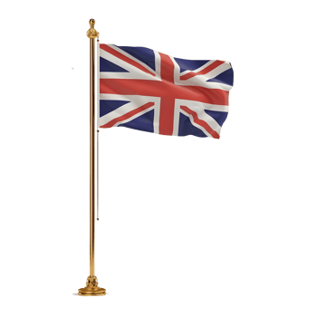 England flag isolated on transparent background png