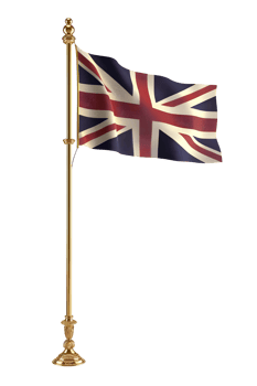 England waving flag isolated on transparent background png