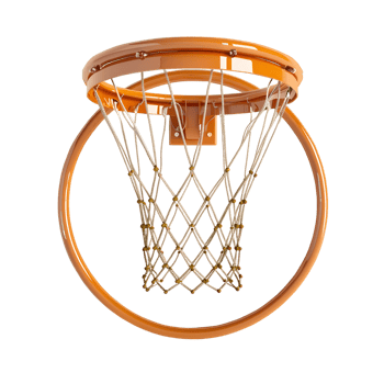 asketball hoop with net isolated on transparent background png