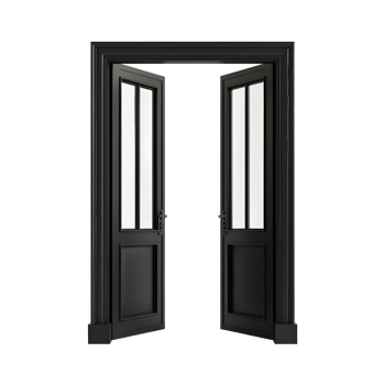 Wooden Door Isolated on Transparent Background png