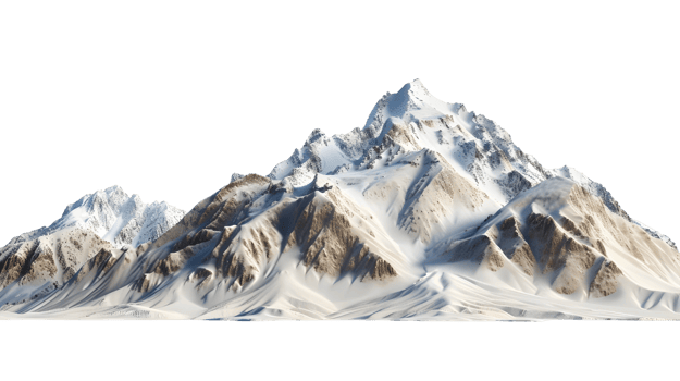 Mountain Range Isolated on Transparent Background png