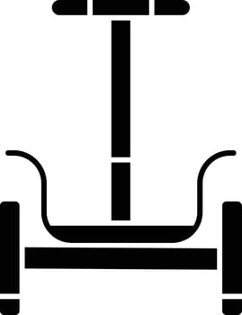 segway solid glyph illustration vector