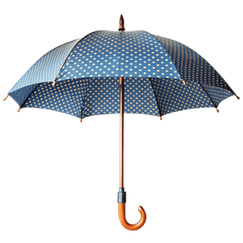 Colorful Printed Umbrella isolated on transparent background png