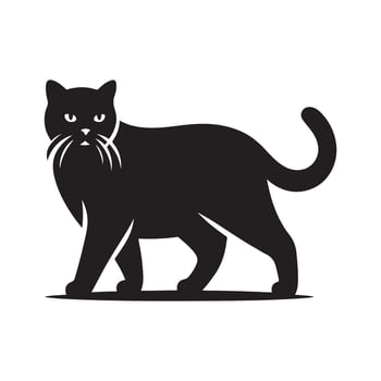 Stylized Cat Silhouette Vectors for Animal-Themed Events and Parties