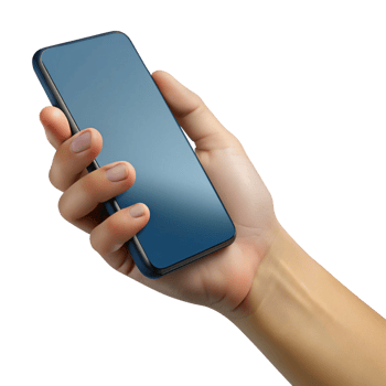 Hand Using a Mobile Phone Device Asset png