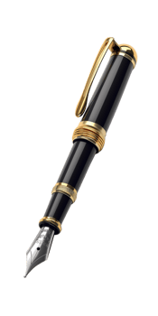 Fountain pen alone on transparent background png