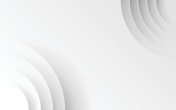 3D White Abstract Circle Background, Graphic Design Element. Futuristic Circular Concept. Illustration vector