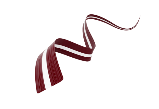 3d Flag Of Latvia 3d Shiny Waving Latvia Ribbon Flag 3d Illustration png