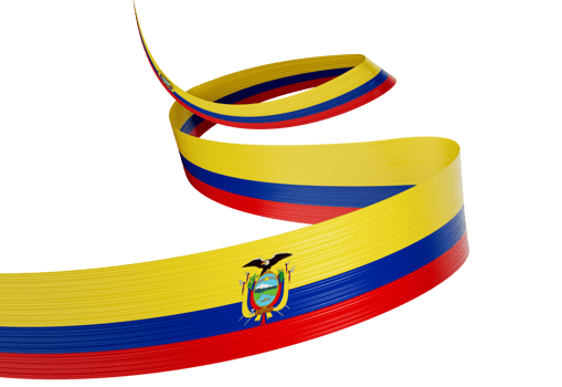 3d Flag Of Ecuador 3d Shiny Waving Ribbon Flag Of Ecuador 3d Illustration png