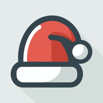 Santa hat illustration. vector