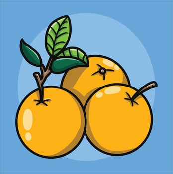 Orange Fruit Original vector