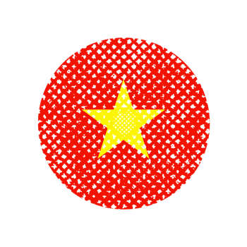 Vietnam Flag With Abstract Halftone png