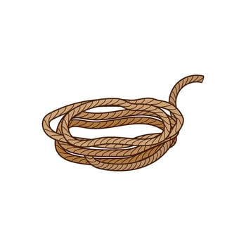 cowboy lasso cartoon illustration vector